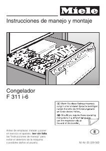 Manual de uso Miele F 311 i-6 Congelador