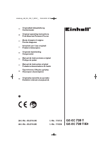 Handleiding Einhell GE-EC 720 T Kettingzaag