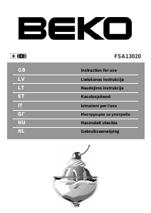 Bruksanvisning BEKO FSA 13020 Frys