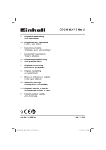 Manual Einhell GE-CM 36/47 S HW Li Lawn Mower