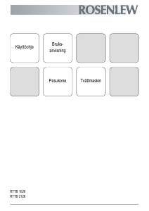 Käyttöohje Rosenlew RTTB1026 Pesukone