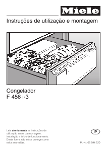 Manual Miele F 456 i-3 Congelador