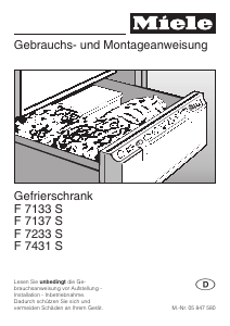 Bedienungsanleitung Miele F 7132 S Gefrierschrank