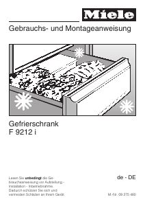 Bedienungsanleitung Miele F 9212 i Gefrierschrank