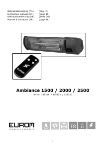 Handleiding Eurom Ambiance 1500 Terrasverwarmer