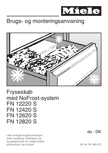 Brugsanvisning Miele FN 12620 S Fryser