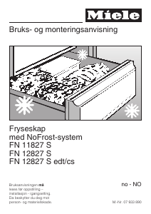 Bruksanvisning Miele FN 12827 S Fryser