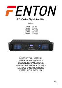 Manual de uso Fenton FPL1500 Amplificador