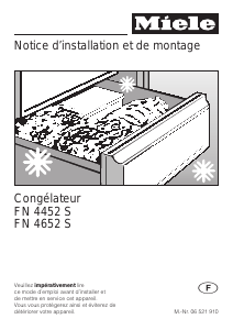 Mode d’emploi Miele FN 4652 S Congélateur