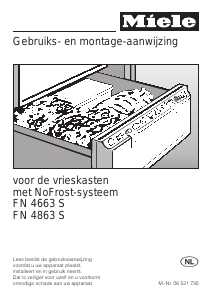 Handleiding Miele FN 4663 S Vriezer