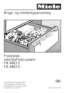 Brugsanvisning Miele FN 4663 S Fryser