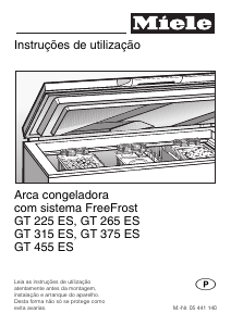 Manual Miele GT 225 ES Congelador