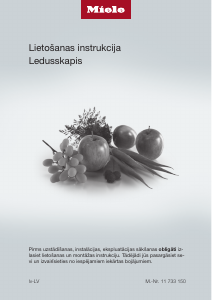 Rokasgrāmata Miele K 7113 F Ledusskapis ar saldētavu