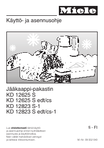 Käyttöohje Miele KD 12823 S-1 Jääkaappipakastin
