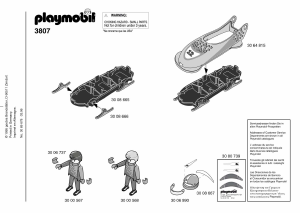 Mode d’emploi Playmobil set 3807 Winter Equipe de bobsleigh