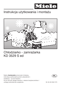 Instrukcja Miele KD 3529 S ed Lodówko-zamrażarka