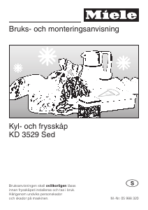 Bruksanvisning Miele KD 3529 S ed Kyl-frys