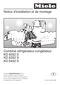Mode d’emploi Miele KD 6452 S Réfrigérateur combiné