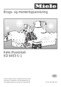 Brugsanvisning Miele KD 6453 S-1 Køle-fryseskab