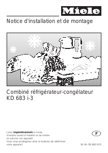 Mode d’emploi Miele KD 683 i-3 Réfrigérateur combiné