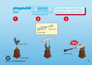 Kullanım kılavuzu Playmobil set 6684 Pirates Kaptan