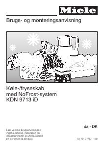 Brugsanvisning Miele KDN 9713 iD Køle-fryseskab