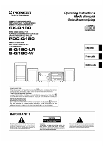 Handleiding Pioneer SX-Q180 Versterker