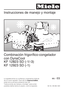 Manual de uso Miele KF 12923 SD Frigorífico combinado