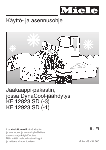 Käyttöohje Miele KF 12923 SD Jääkaappipakastin