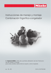 Manual de uso Miele KF 1901 Vi Frigorífico combinado