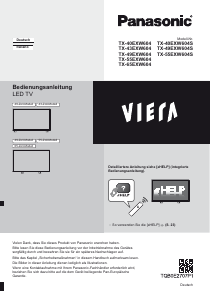 Bedienungsanleitung Panasonic TX-49EXW604 Viera LED fernseher