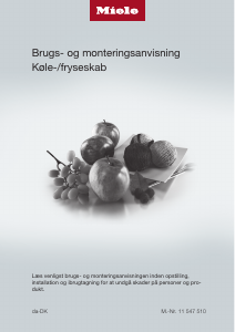 Brugsanvisning Miele KF 2982 Vi Køle-fryseskab