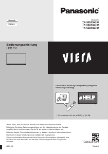 Bedienungsanleitung Panasonic TX-58DXW784 Viera LED fernseher