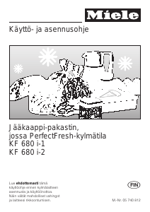 Käyttöohje Miele KF 680 i-2 Jääkaappipakastin