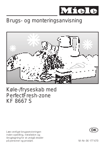 Brugsanvisning Miele KF 8667 S Køle-fryseskab