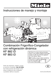 Manual de uso Miele KF 883 i Frigorífico combinado