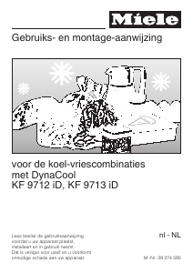 Handleiding Miele KF 9713 iD Koel-vries combinatie