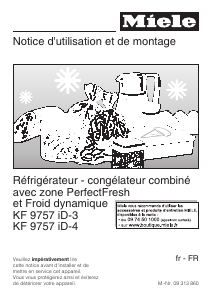 Mode d’emploi Miele KF 9757 iD Réfrigérateur combiné
