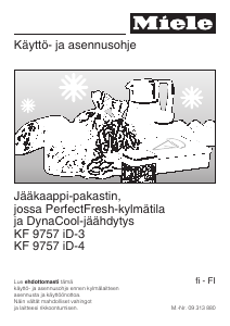 Käyttöohje Miele KF 9757 iD-3 Jääkaappipakastin