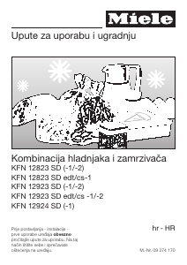 Priručnik Miele KFN 12823 SD Frižider – zamrzivač