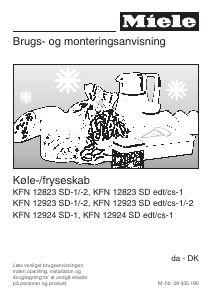 Brugsanvisning Miele KFN 12924 SD-1 Køle-fryseskab