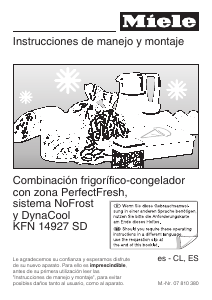 Manual de uso Miele KFN 14927 SD Frigorífico combinado