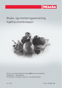 Bruksanvisning Miele KFN 14927 SD ed/cs Kjøle-fryseskap