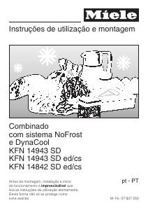 Manual Miele KFN 14943 SD ed/cs Frigorífico combinado
