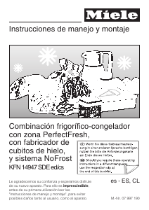 Manual de uso Miele KFN 14947 SDE ed/cs Frigorífico combinado