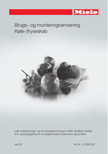 Brugsanvisning Miele KFN 28032 D ws Køle-fryseskab