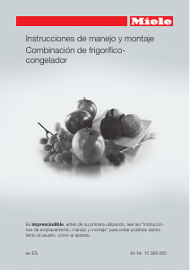 Manual de uso Miele KFN 29032 D ws Frigorífico combinado