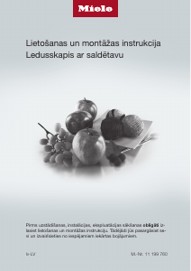 Rokasgrāmata Miele KFN 29132 D edt/cs Ledusskapis ar saldētavu
