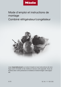 Mode d’emploi Miele KFN 29132 D ws Réfrigérateur combiné