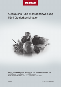 Bedienungsanleitung Miele KFN 29233 D edt/cs Kühl-gefrierkombination